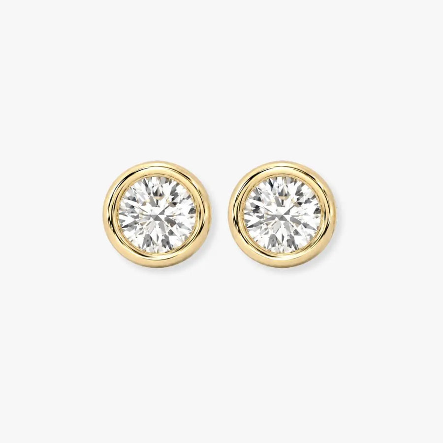 "Aria" 2 CT Solitaire Diamond Earrings HEERA DIAMONDS