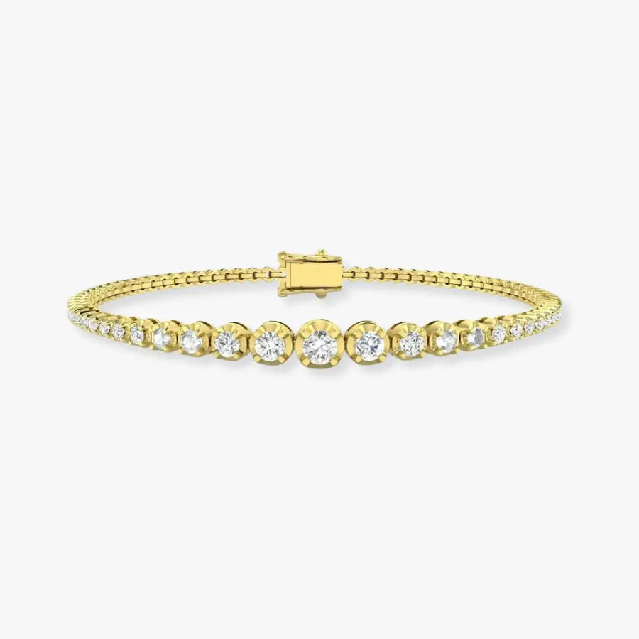 Round Cut Diamond 1.76 Carat Line Tennis Bracelet