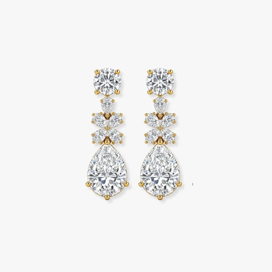 "Talia" 7.80 CT Diamond Drop Earrings
