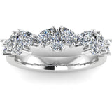 "Vivian" 1.00ct diamonds Pear Pattern Diamond Half Eternity Diamond Ring ET3 - HEERA DIAMONDS