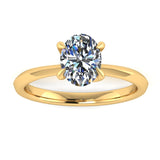 "Irie" Oval Solitaire Diamond Engagement Ring SSOC04 - HEERA DIAMONDS