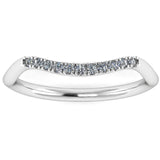 "Olivia" Pavé Subtle Wave Shaped Diamond Eternity Ring E52 - HEERA DIAMONDS