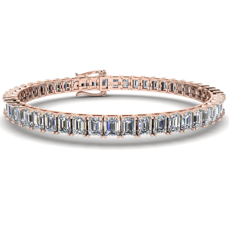 Baguette Emerald Cut 14 Carat Diamond Bracelet BREC1 - HEERA DIAMONDS