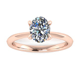 "Irie" Oval Solitaire Diamond Engagement Ring SSOC04 - HEERA DIAMONDS