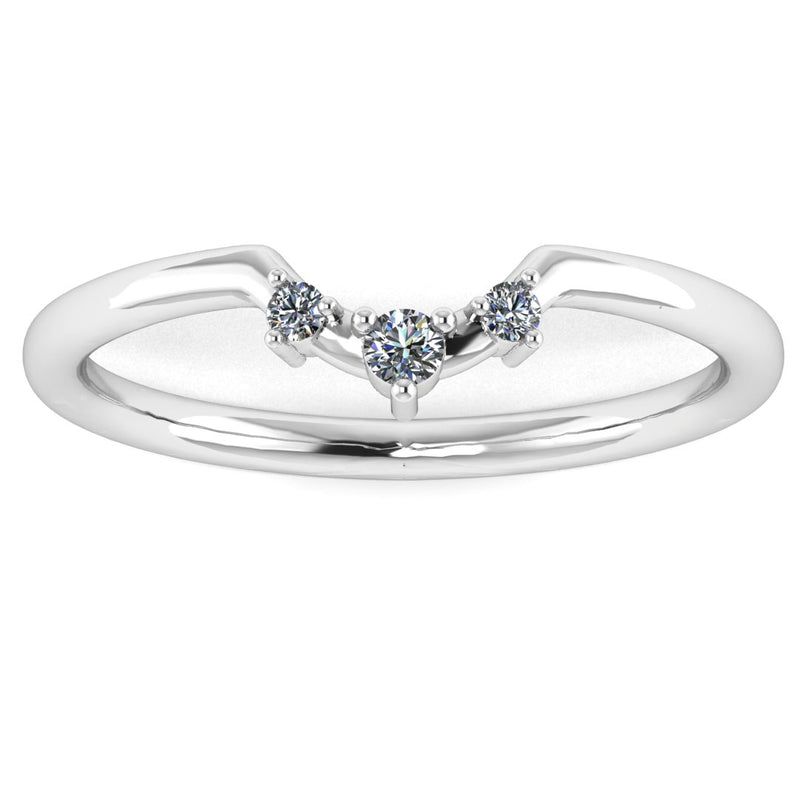 "Evie" Dainty Diamond Shaped Eternity Band ET20 - HEERA DIAMONDS