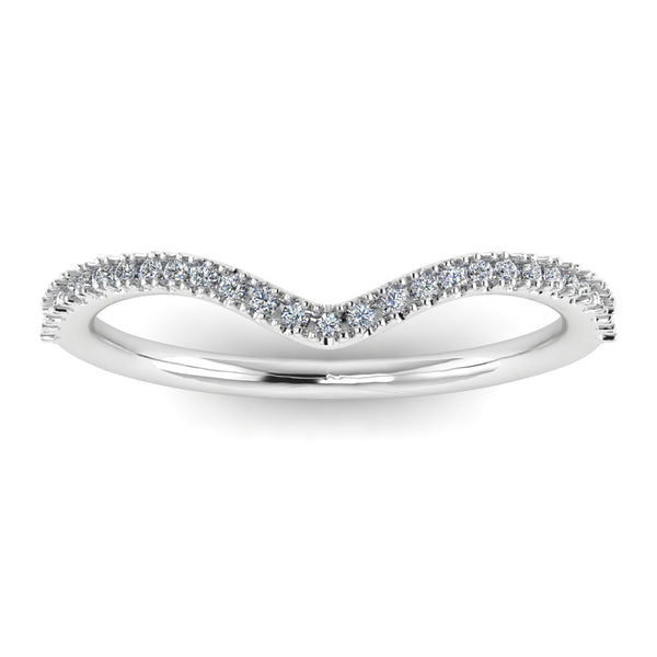 "Kira" Pave U Shape Eternity 0.65ct Diamond Ring ET25