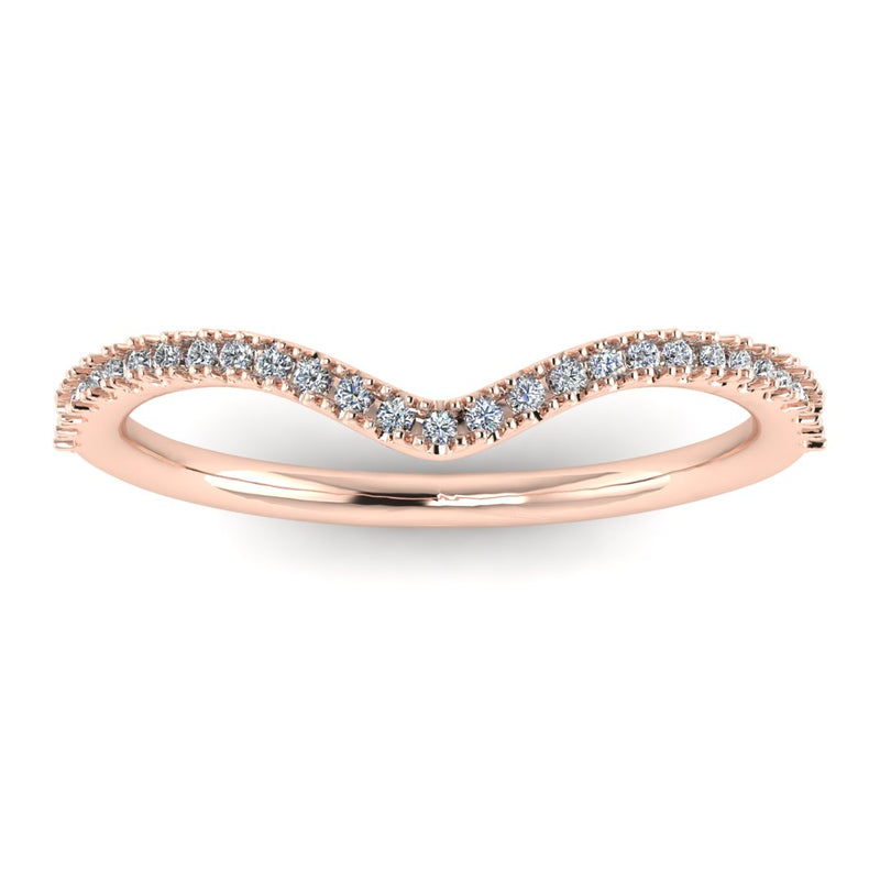 "Kira" Pave U Shape Eternity 0.65ct Diamond Ring ET25 - HEERA DIAMONDS