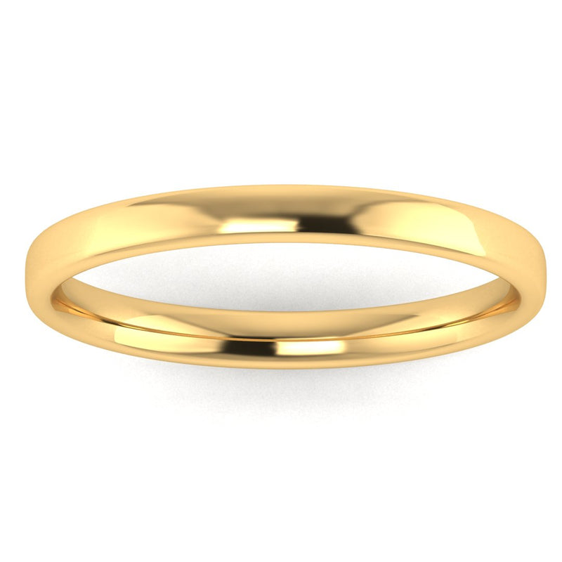 2mm Band Classic Soft Court Wedding Ring - HEERA DIAMONDS