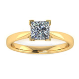 "Elsa" Solitaire Princess Cut Diamond Engagement Ring SSPC02 - HEERA DIAMONDS