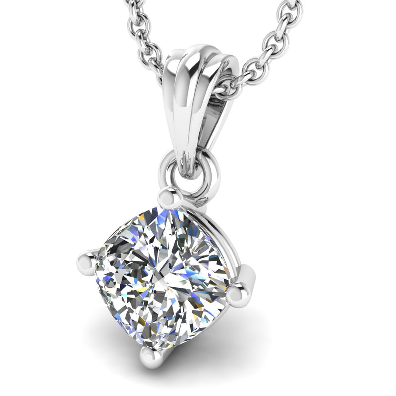 Round Brilliant Cut Solitaire Lab Grown Diamond Pendant PCC4B - HEERA DIAMONDS