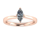 "Elle" Solitaire Marquise Cut Diamond Engagement Ring SSMC06 - HEERA DIAMONDS