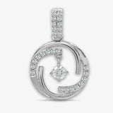 18ct White 0.40ct Diamond Pendant HEERA DIAMONDS