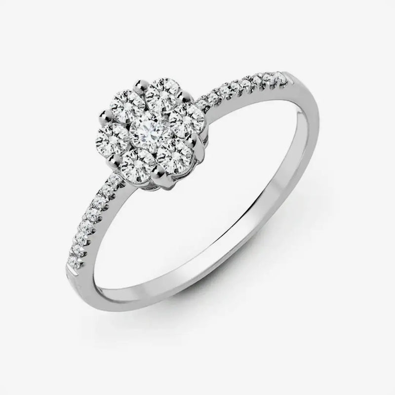 18ct White 0.48ct Diamond Ring HEERA DIAMONDS