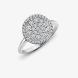 18ct White 0.55ct Dia Cluster Circle Ring HEERA DIAMONDS