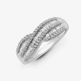 18ct White 0.69ct Diamond R.B.C & Baguette Ring HEERA DIAMONDS