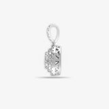 18ct White 0.73ct Dia Looped Bale Cluster Pendant HEERA DIAMONDS