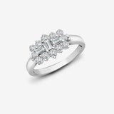 18ct White 1.00ct Diamond Boat Ring HEERA DIAMONDS