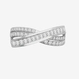 18ct White 1.28ct Diamond Plaited Ring HEERA DIAMONDS