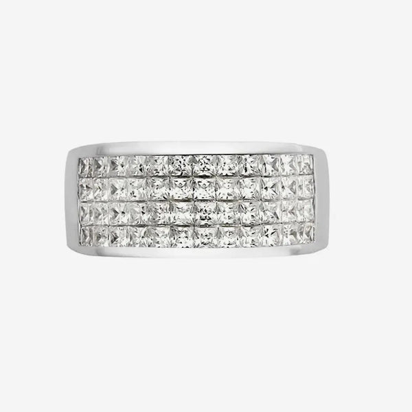 18ct White 1.50ct Princess Cut Diamond Ring HEERA DIAMONDS