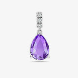 18ct White Gold Diamond And Amethyst Pendant HEERA DIAMONDS
