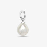 18ct White Gold Diamond And Pearl Pendant HEERA DIAMONDS