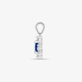 18ct White Gold Diamond And Sapphire Pendant HEERA DIAMONDS