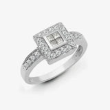 18ct White Gold Diamond Ring HEERA DIAMONDS