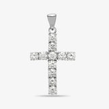 18ct White Gold Diamond Cross Pendent HEERA DIAMONDS