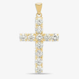 18ct Yellow Gold Diamond Cross HEERA DIAMONDS