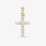 18ct Yellow Gold Diamond Cross HEERA DIAMONDS
