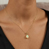 18ct Yellow Gold Opal Pendant