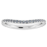 "Malin" Subtly Shaped Dainty Diamond Eternity Band ET26 - HEERA DIAMONDS