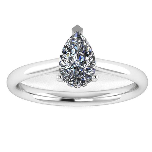 "Millie" Pear Cut Diamond Hidden Under Halo Engagement Ring UHPS01 - HEERA DIAMONDS