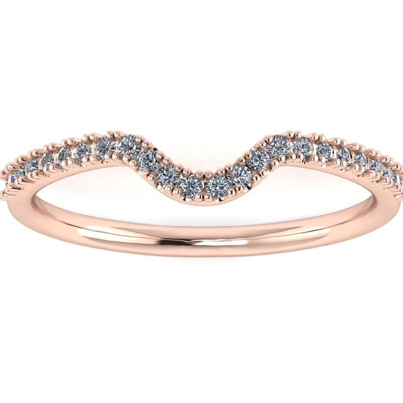 "Esme" U Shaped Pavé Diamond Eternity Ring ET43 - HEERA DIAMONDS