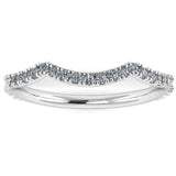 "Suvi" Wave Shaped Pavé Diamond Eternity Ring E53 - HEERA DIAMONDS