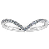 "Stella" V Shaped Pavé Diamond Eternity Ring ET45 - HEERA DIAMONDS