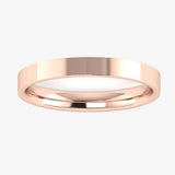 2.5mm Band Flat Court Wedding Ring