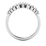 "Alice" Petals Pear, Marquise and Round Diamonds Shaped Eternity Band ET18 - HEERA DIAMONDS