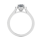 "Becky" Halo Cushion Cut Engagement Ring HACC03 - HEERA DIAMONDS