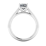 "Fiona" Solitaire Cushion Cut Diamond Engagement Ring SSCC07 - HEERA DIAMONDS