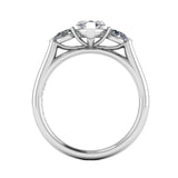 "Sophia" Three Stone Marquise Cut with Pear Cut Diamond Trilogy Engagement Ring 3SMC01 - HEERA DIAMONDS