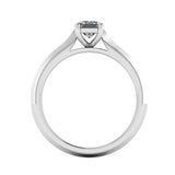 "Daphne" Solitaire Emerald Cut Diamond Engagement Ring SSEC07 - HEERA DIAMONDS