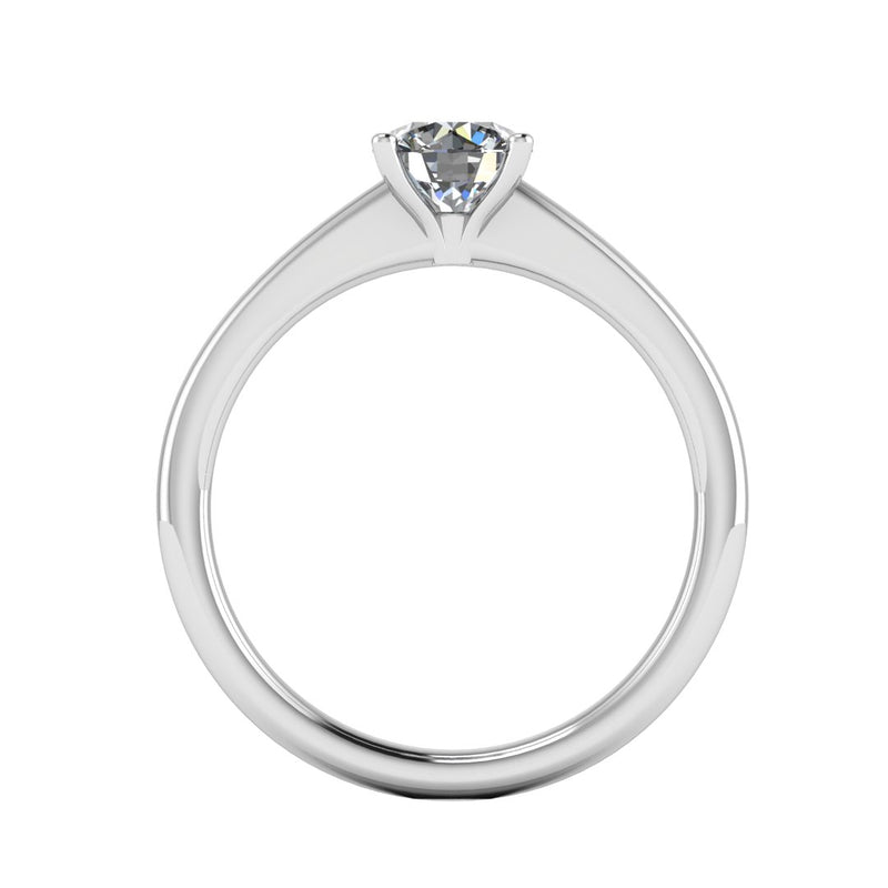 "Quinn" Solitaire Round Brilliant Cut Diamond Engagement Ring SSRB29 - HEERA DIAMONDS