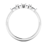 "Sofi" Foliage Marquise and Round Brilliant Cut Diamond Eternity Ring ET60 - HEERA DIAMONDS