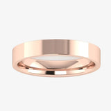 3mm Band Flat Court Wedding Ring