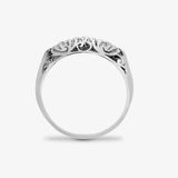 9ct White Gold 5 Stone Diamond Ring HEERA DIAMONDS