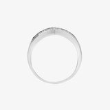 9ct White Gold Diamond And Black Diamond Ring HEERA DIAMONDS