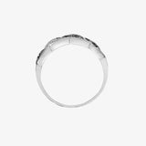 9ct White Gold Diamond And Black Diamond Ring HEERA DIAMONDS