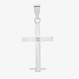 9ct White Gold Diamond Cross HEERA DIAMONDS