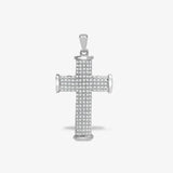 9ct White Gold Diamond Cross HEERA DIAMONDS